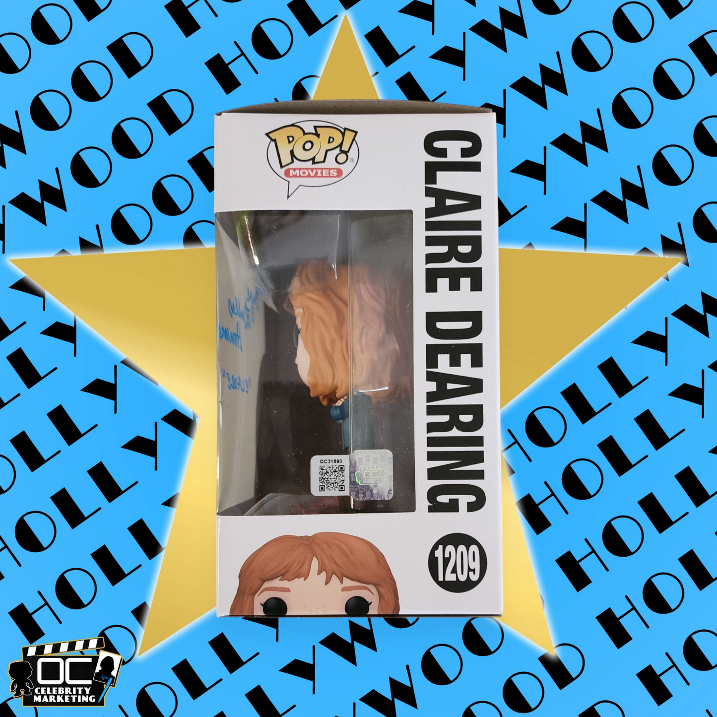 Bryce Dallas Howard signed Jurassic World Claire Dearing Funko 1209 QR code OCCM