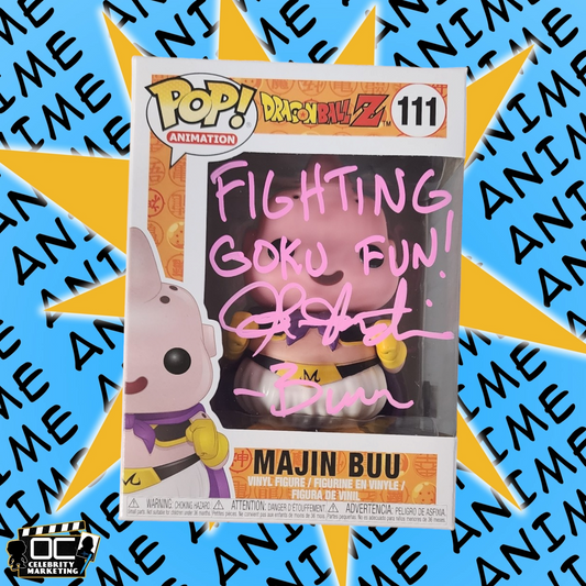 Josh Martin signed Dragon Ball Z Majin Buu Funko #111 autograph QR code OCCM-QP2