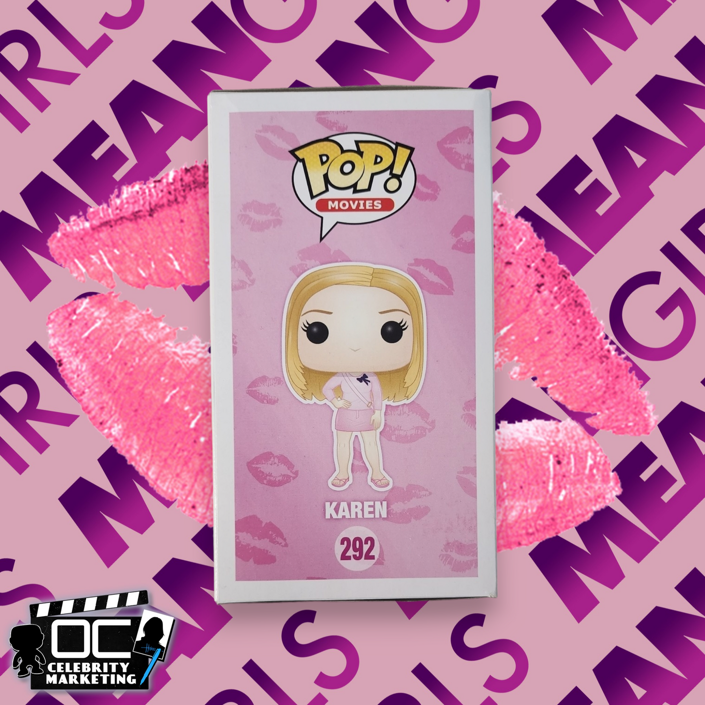 Amanda Seyfried signed Mean Girls Karen Funko #292 OCCM QR code autographed - C