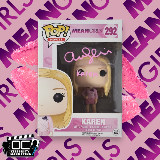 Amanda Seyfried signed Mean Girls Karen Funko #292 OCCM QR code autographed - F