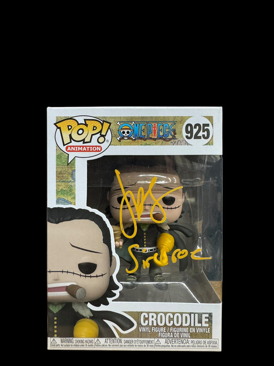 John Swasey signed One Piece Crocodile Funko Pop!