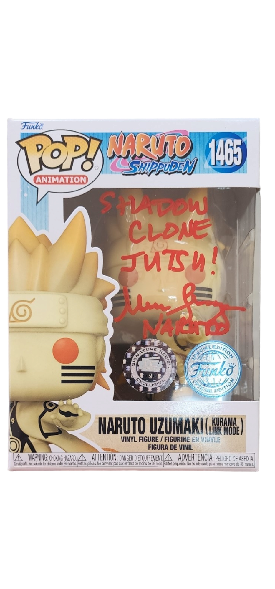 Maile Flanagan Signature Series: Naruto Shippuden Naruto Uzumaki Funko (#/25)