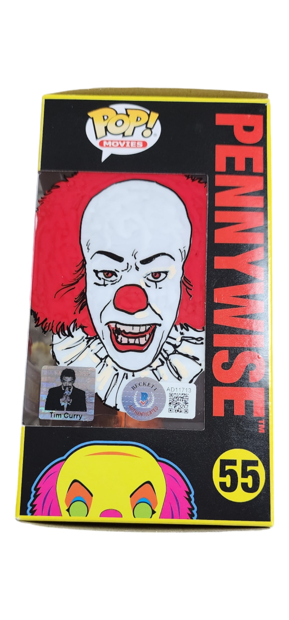 Tim Curry Signature Series: EE Exclusive LE IT The Movie Pennywise Funko Pop! #55 (#/50, #/10, 1/1)