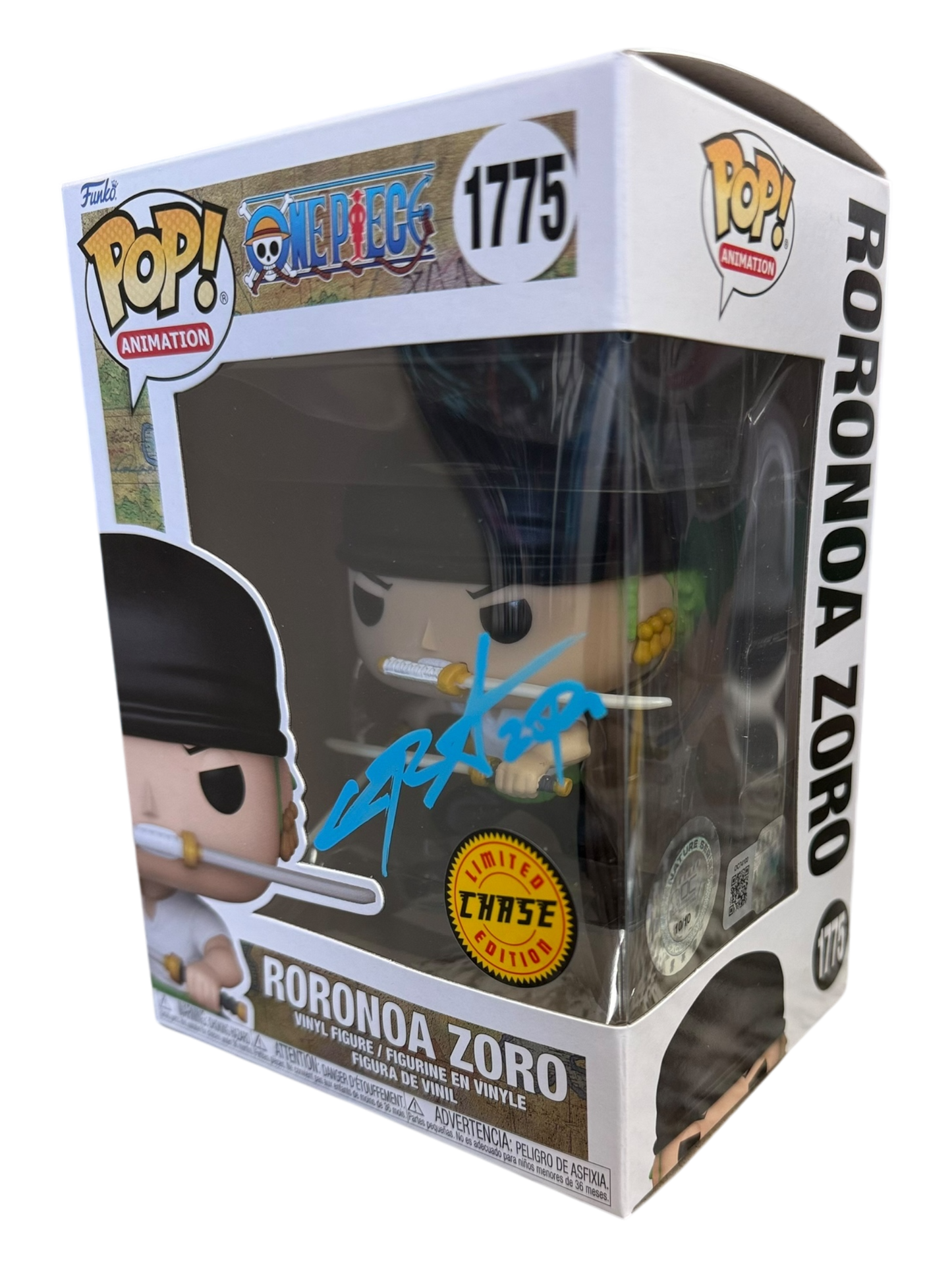 Chris Sabat Signature Series: One Piece Roronoa Zoro LE CHASE Funko #1775 (#/10)