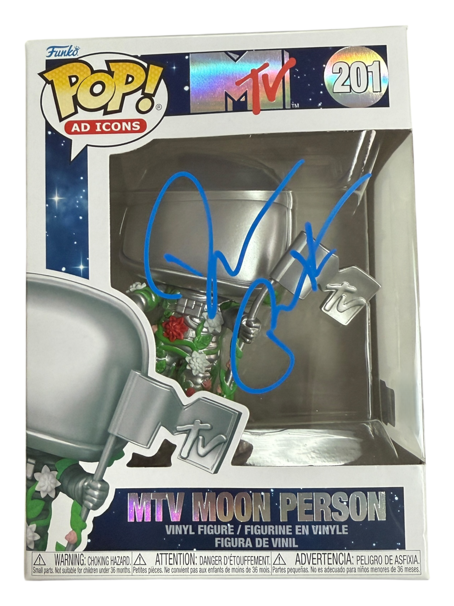 Darius Rucker signed MTV Moon Person Funko Pop! #201 - Blue