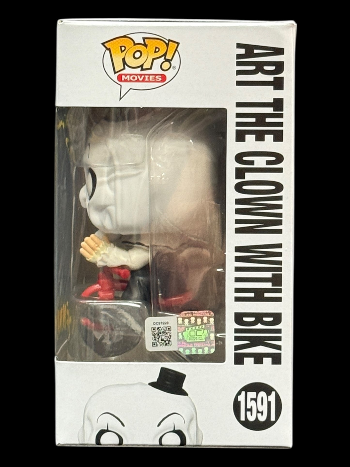 Jon Abrahams signed Art the Clown with Bike Terrifier Funko Pop! - Yellow