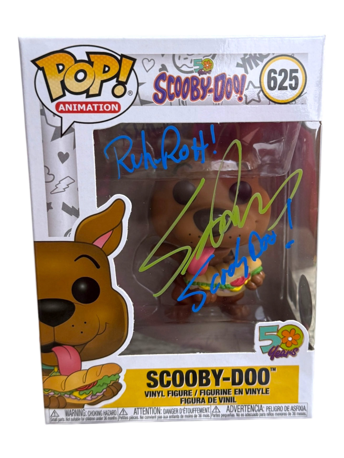 Scott Innes Signature Series: Scooby-Doo! 50 Years Funko Pop! #625 (#/5,5,5,10)
