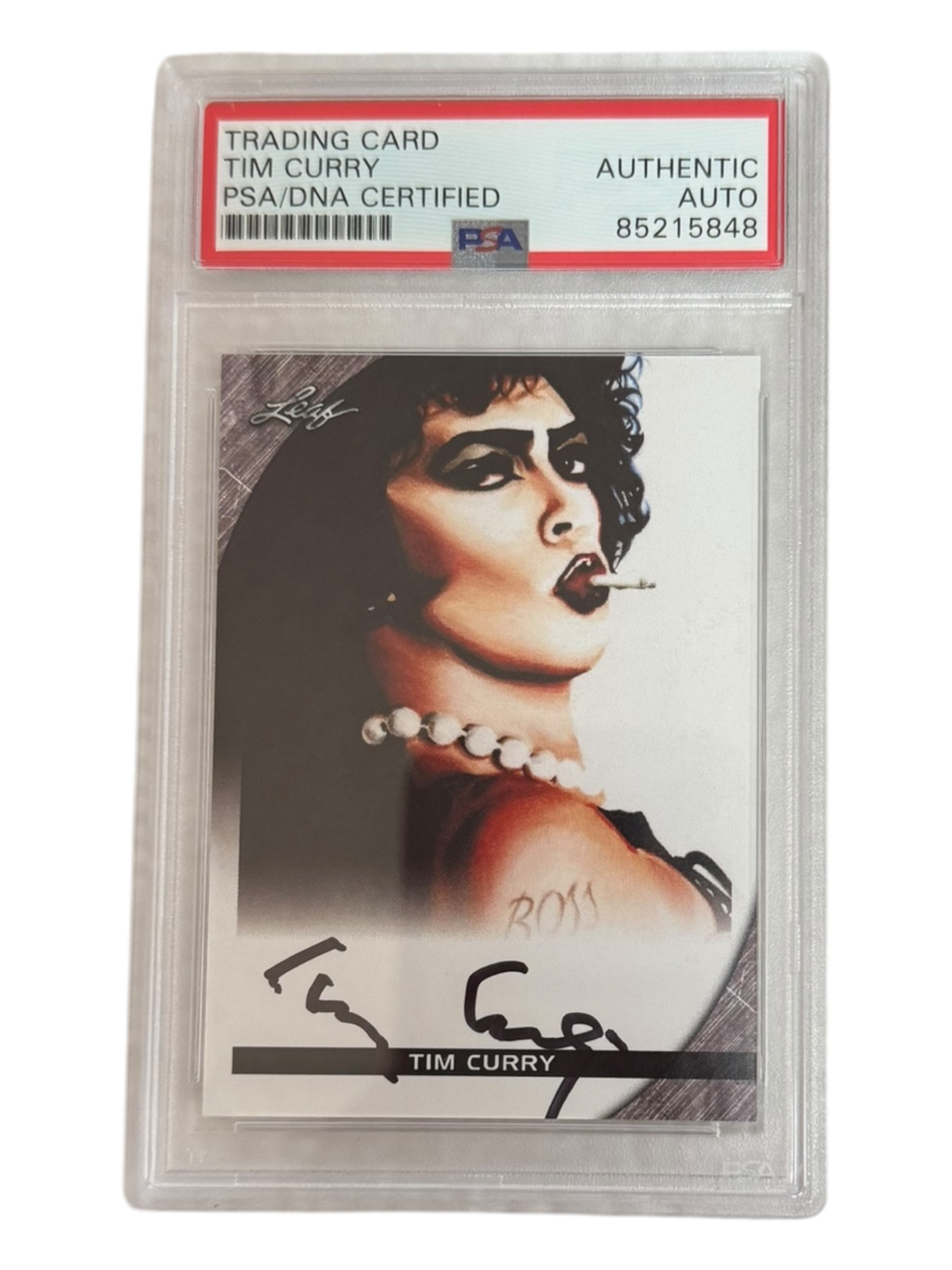 Tim Curry signed Leaf Trading Card PSA/DNA Encap (Black)