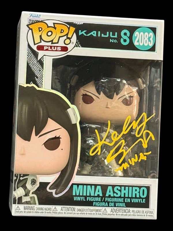 Katelyn Barr signed Mina Ashiro Kaiju No. 8 Funko Pop! - Yellow