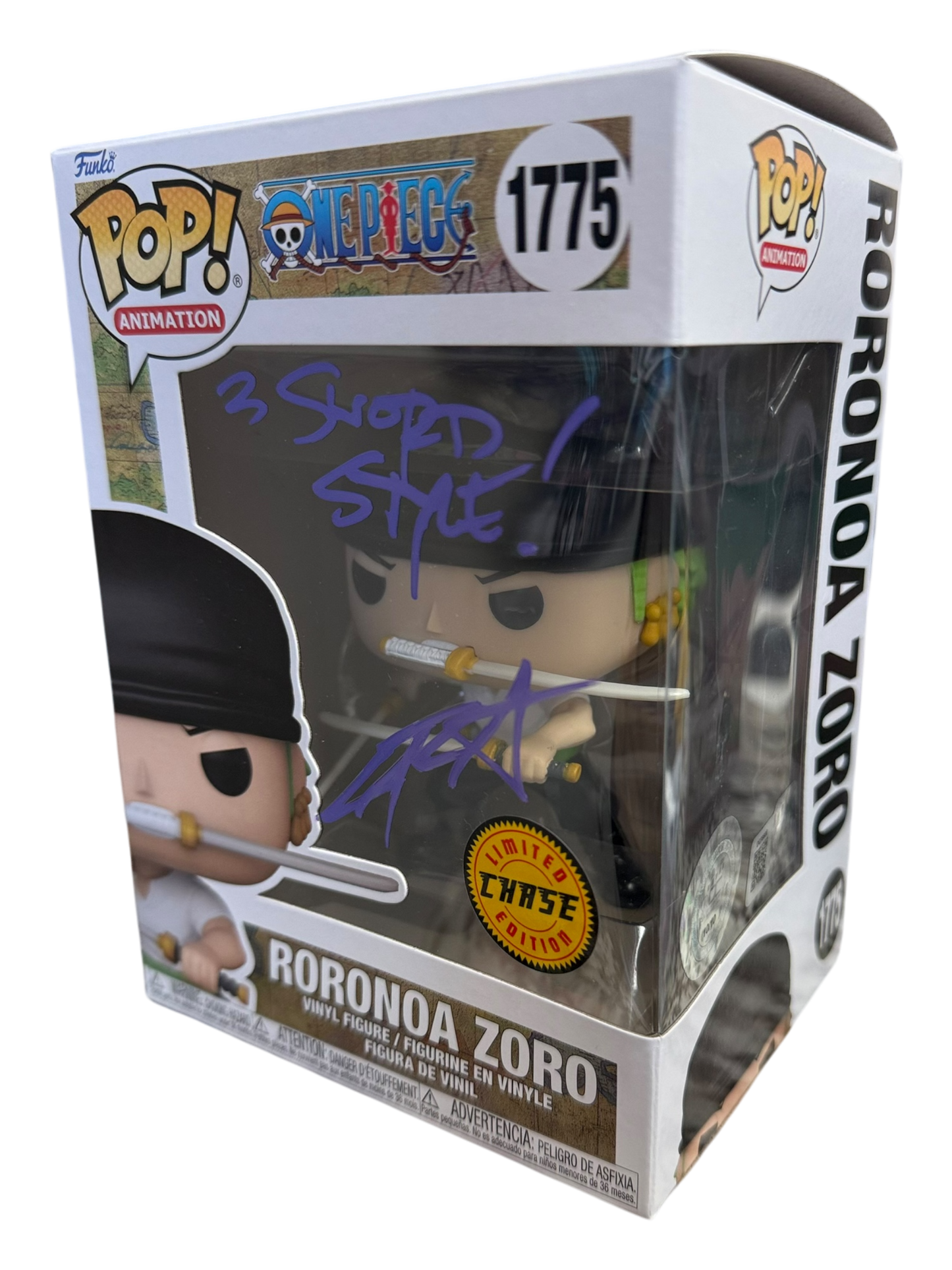 Chris Sabat Signature Series: One Piece Roronoa Zoro LE CHASE Funko #1775 (#/10)