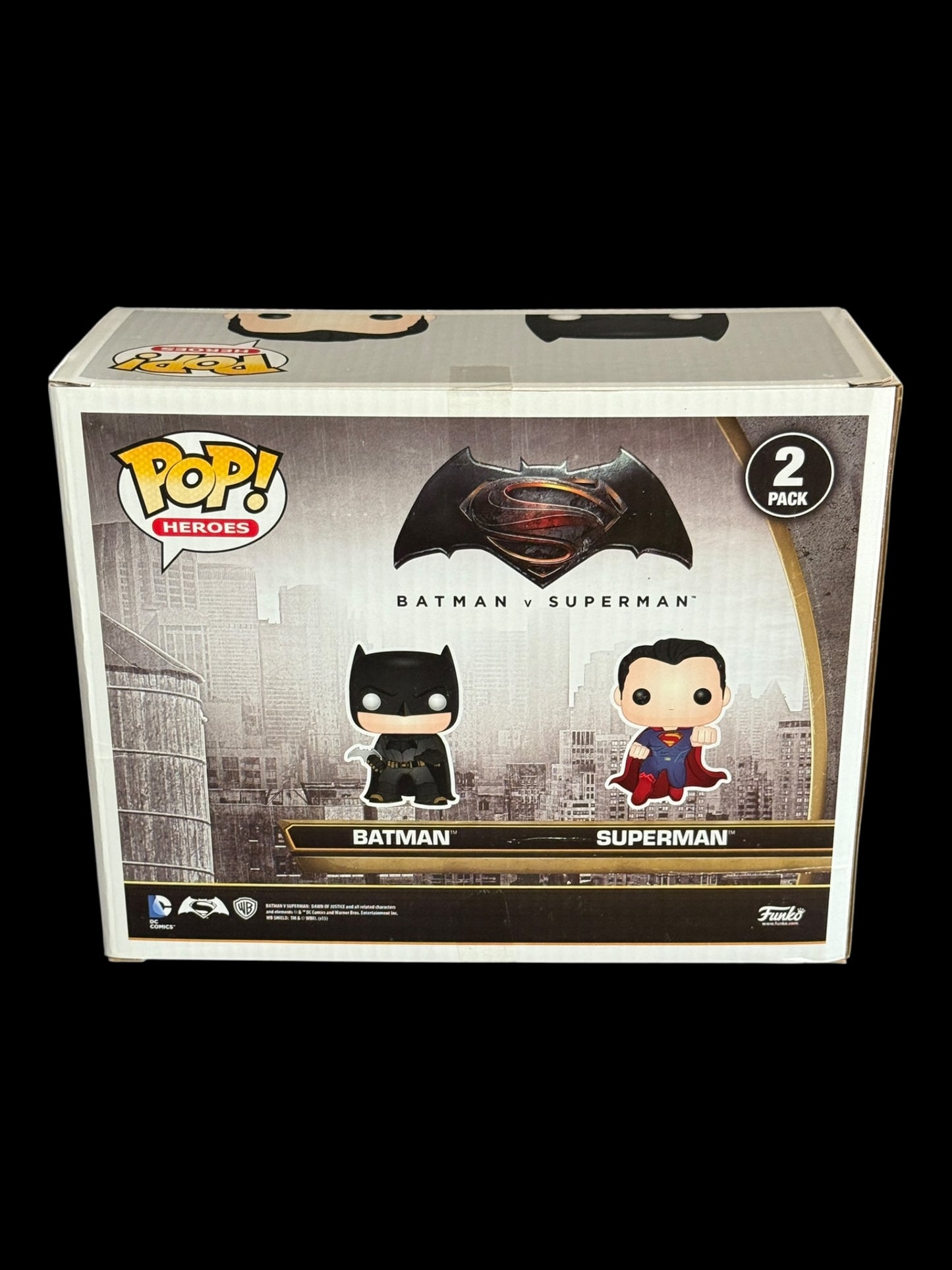 Ben Affleck signed Batman vs Superman 2 pack Funko Pop!