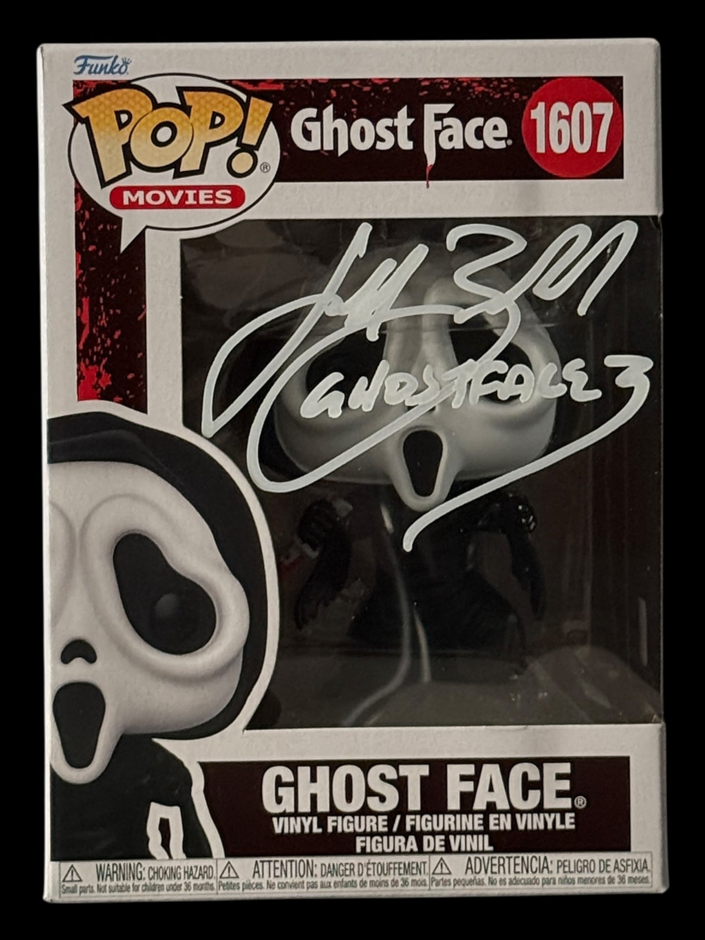 Jeff Brockton signed Ghost Face Scream 3 Funko Pop! - White