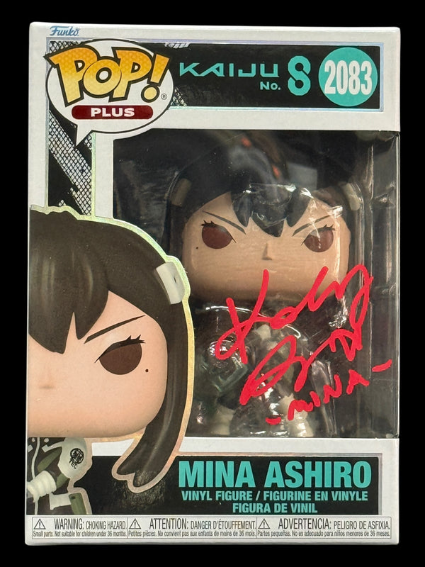 Katelyn Barr signed Mina Ashiro Kaiju No. 8 Funko Pop! - Red