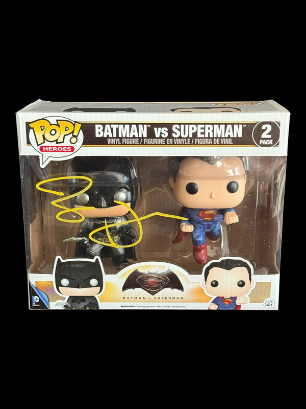 Ben Affleck signed Batman vs Superman 2 pack Funko Pop!