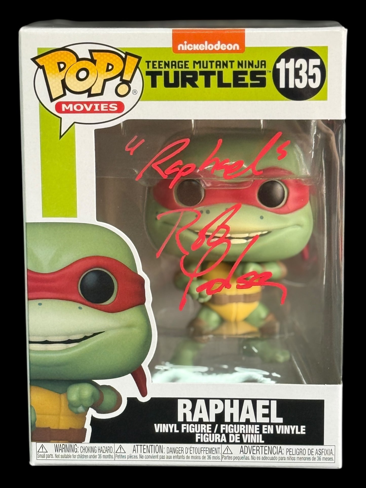 Rob Paulsen signed TMNT Raphael Funko Pop! #1135