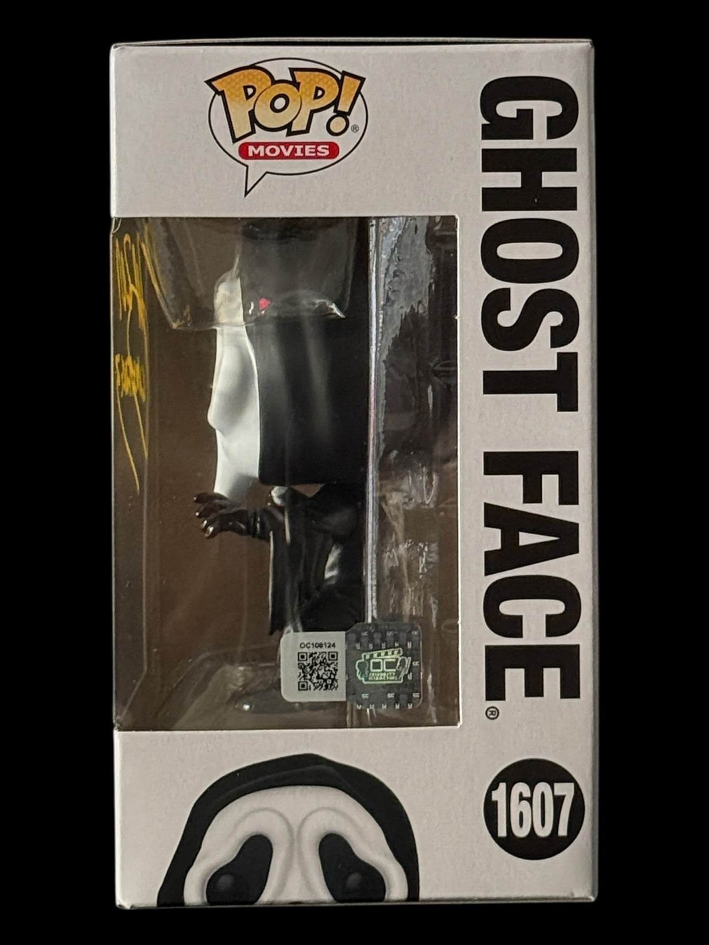 Jeff Brockton signed Ghost Face Scream 3 Funko Pop! - Yellow