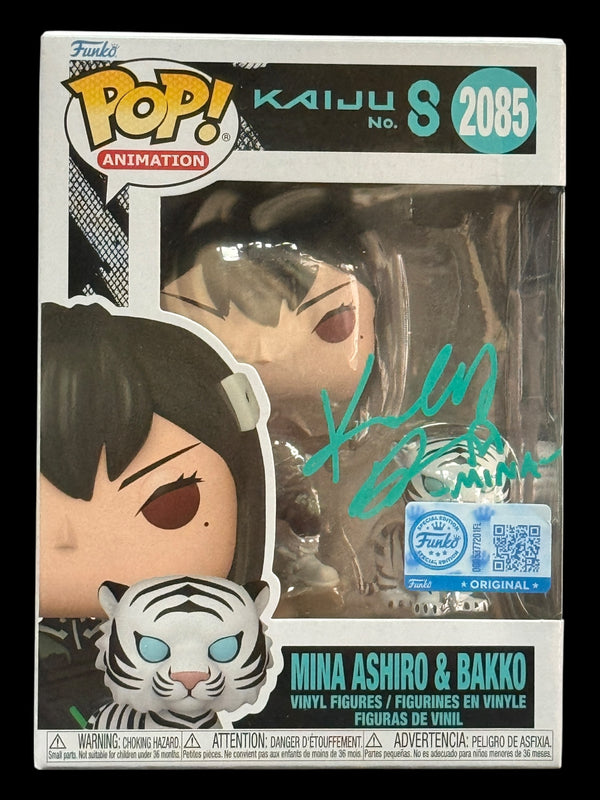 Katelyn Barr signed Mina Ashiro & Bakko Kaiju No. 8 Funko Pop! - Teal
