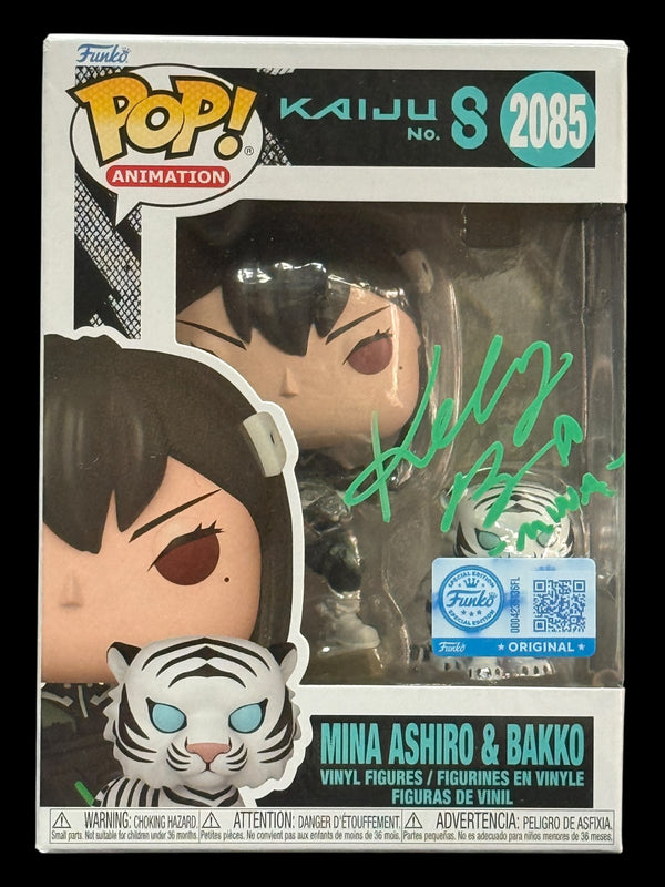 Katelyn Barr signed Mina Ashiro & Bakko Kaiju No. 8 Funko Pop! - Green
