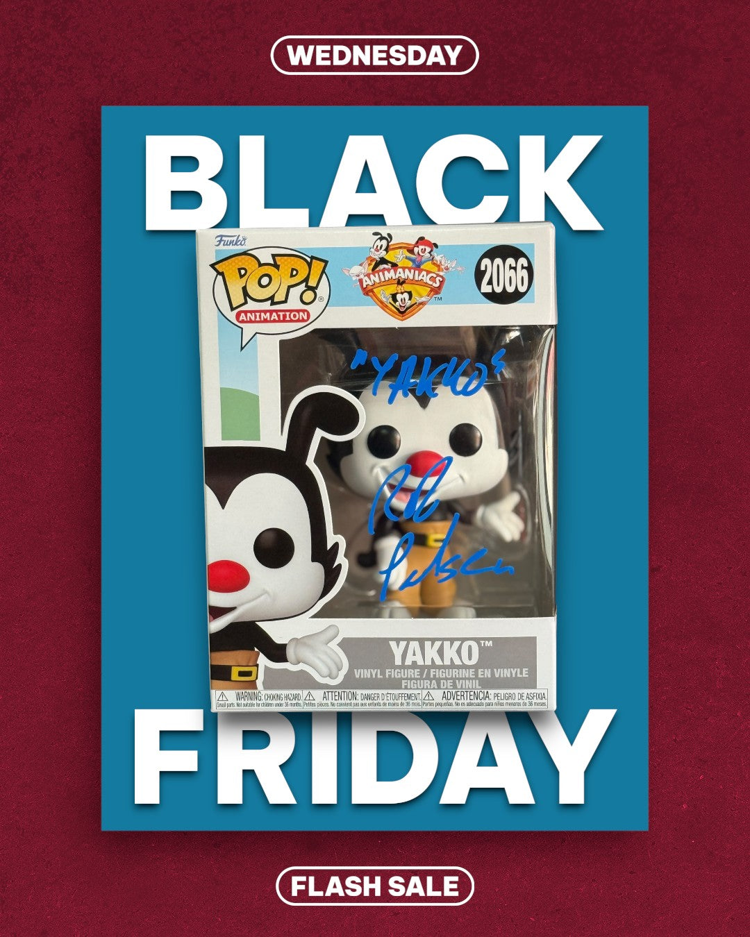 Rob Paulsen signed Animaniacs Yakko Funko #2
