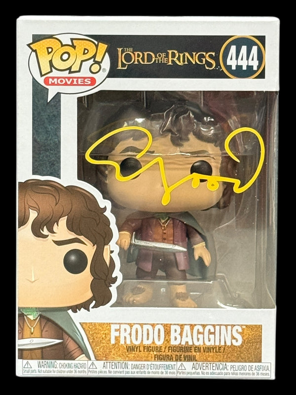 Elijah Wood signed Lord of the Rings Frodo Baggins Funko Pop! - Yellow