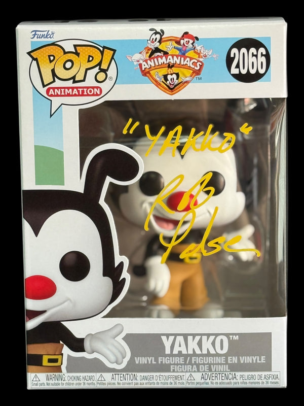 Rob Paulsen signed Animaniacs Yakko Funko Pop! - Yellow