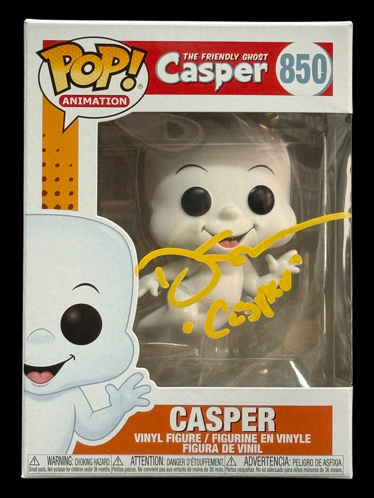 Devon Sawa signed Casper The Friendly Ghost Funko Pop! - Yellow