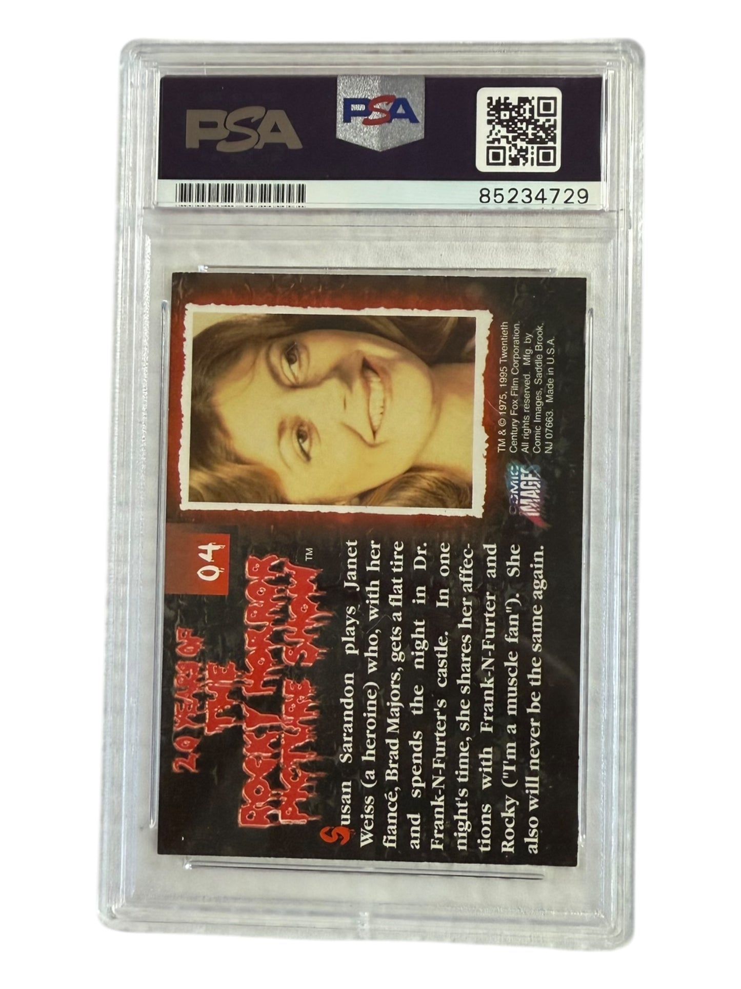 Susan Sarandon signed RHPS Trading Card PSA/DNA Encap #04 (10)