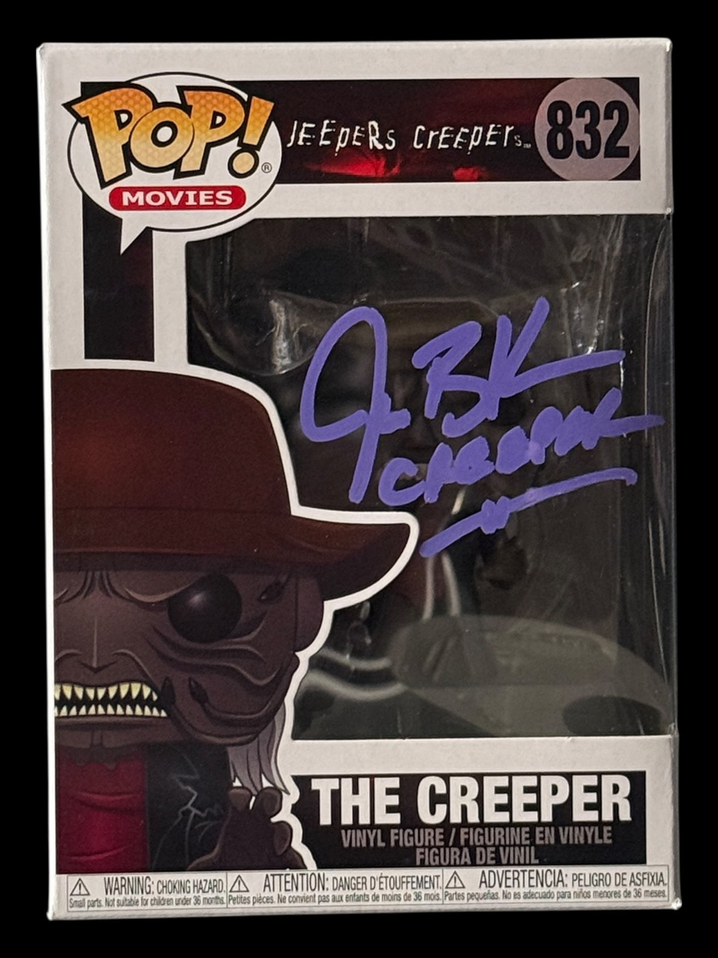 Jonathan Breck signed The Creeper Jeepers Creepers Funko Pop!