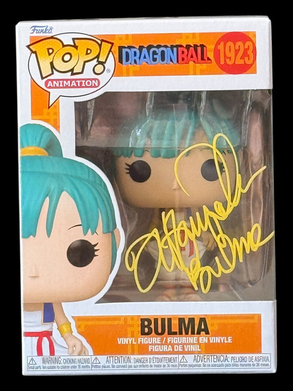 Tiffany Vollmer signed Bulma Dragon Ball Funko Pop! - Yellow