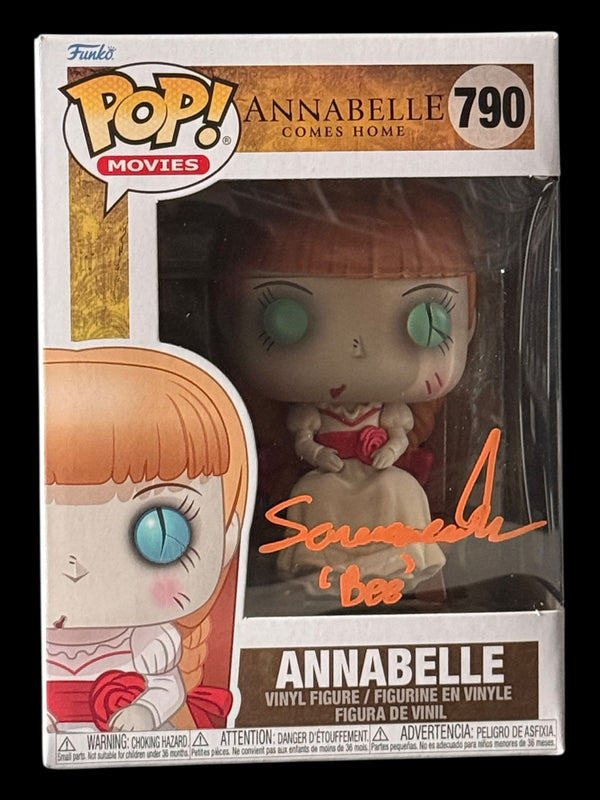 Samara Lee signed Annabelle Comes Home Annabelle Funko Pop!
