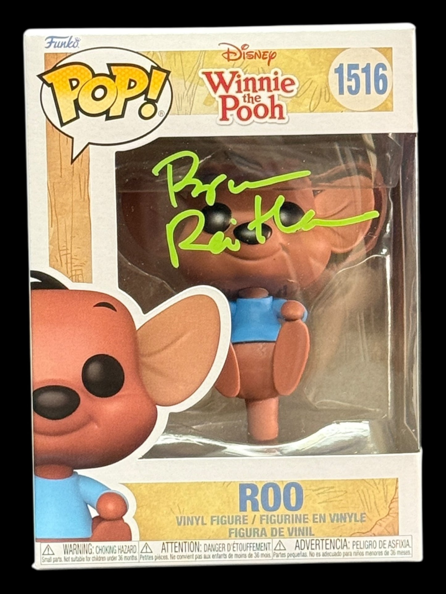 Bruce Reitherman signed Roo Disney Winnie the Pooh Funko Pop!