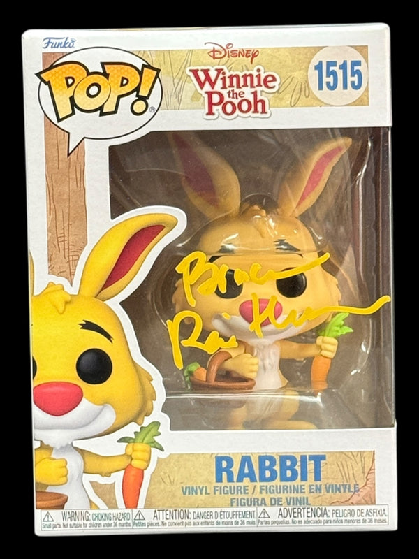 Bruce Reitherman signed Rabbit Disney Winnie the Pooh Funko Pop!