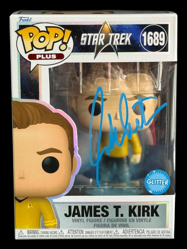 William Shatner signed Star Trek James T. Kirk Glitter Funko Pop!