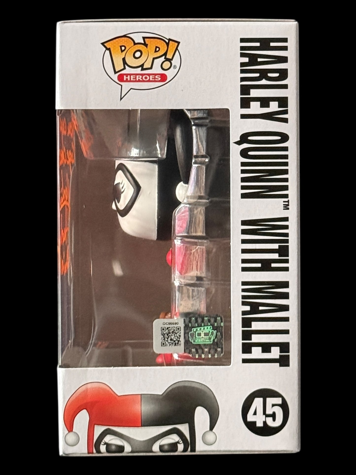 Karlii Hoch signed Harley Quinn with mallet DC Super Heros Funko Pop!