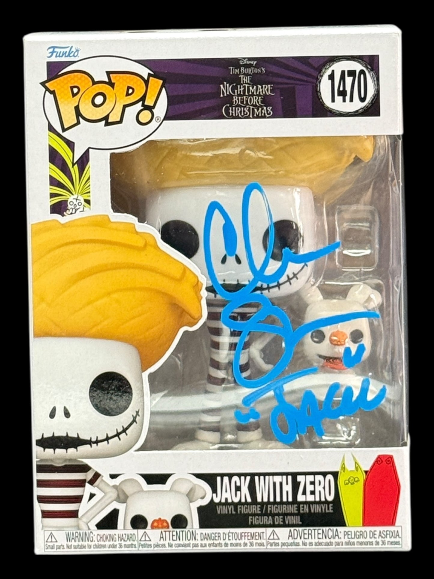 Chris Sarandon Signed Jack with Zero Disney's The Nightmare Before Christmas Funko Pop!