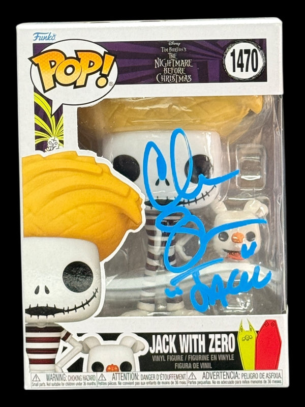 Chris Sarandon Signed Jack with Zero Disney's The Nightmare Before Christmas Funko Pop!