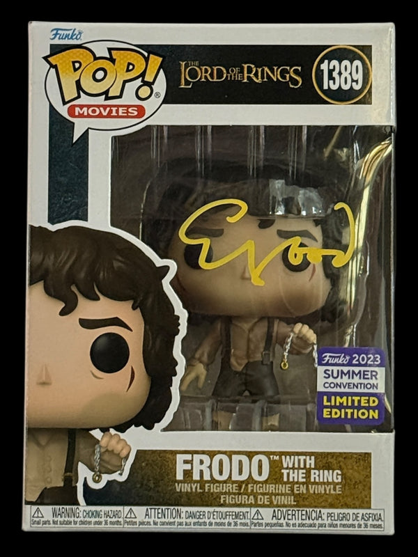 Elijah Wood signed Summer Convention LE Lord of the Rings Frodo with The Ring Funko Pop!