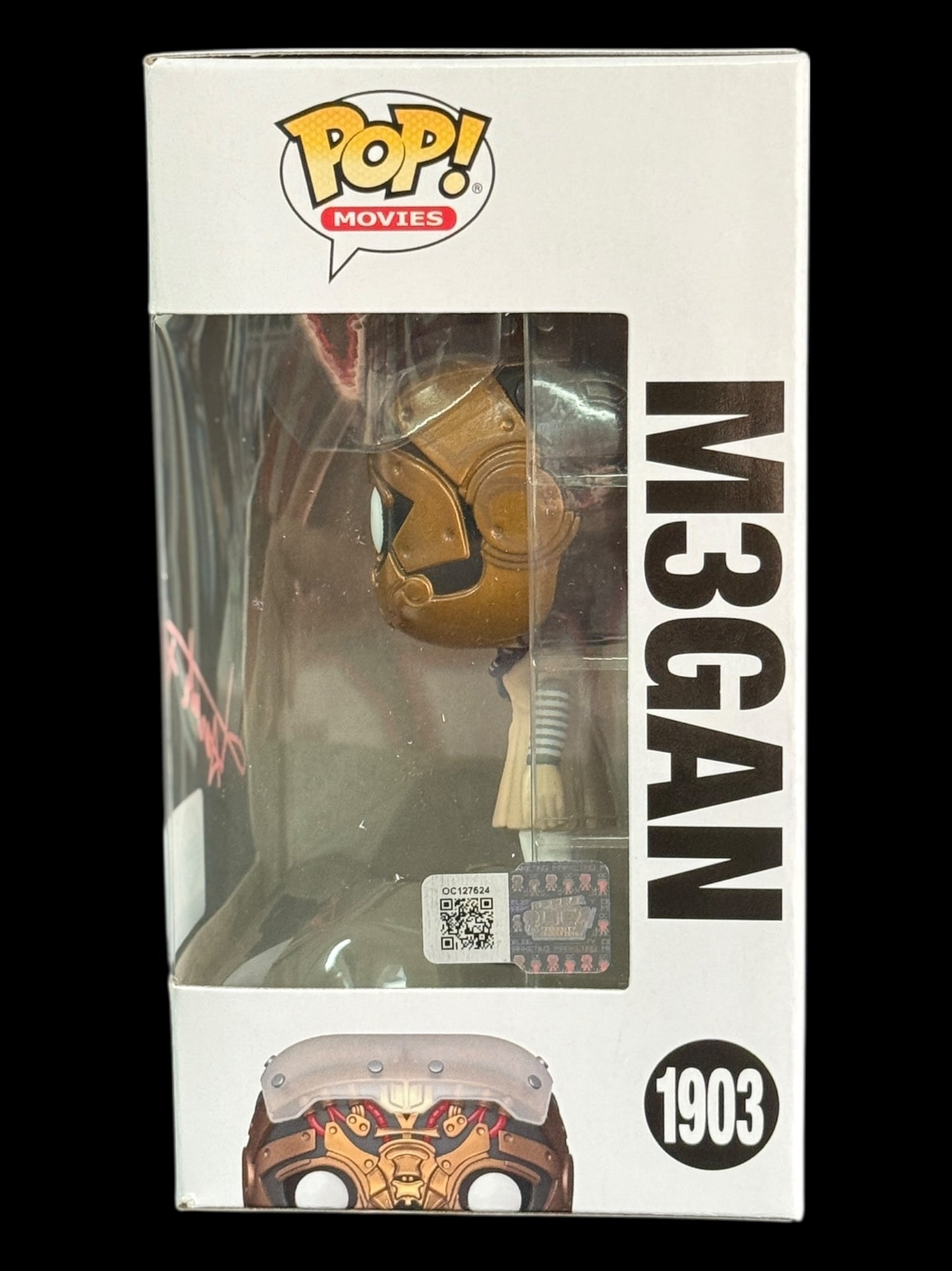 Amie Donald signed Funko Special Edition M3GAN Funko Pop! - Pink