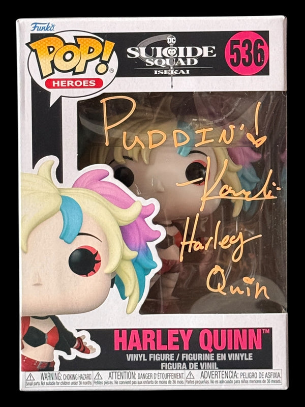 Karlii Hoch signed Harley Quinn Suicide Squad Isekai Funko Pop! - "PUDDIN!"
