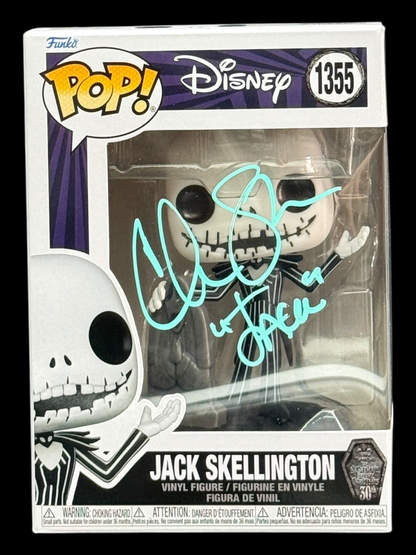 Chris Sarandon Signed Jack Skellington Disney The Nightmare Before Christmas 30th Funko Pop!