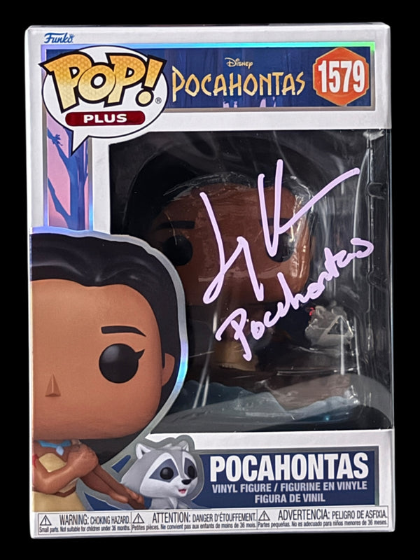 Judy Kuhn signed Pocahontas Funko Pop Plus - Light Pink