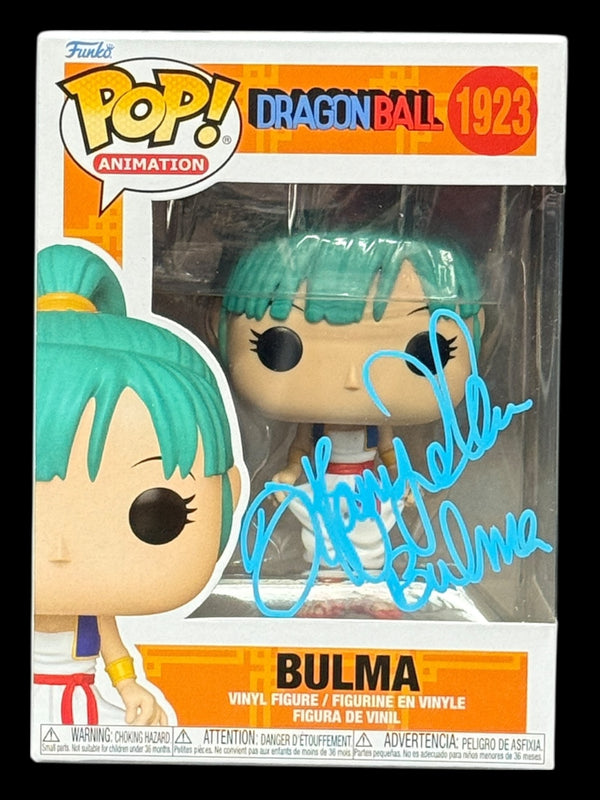 Tiffany Vollmer signed Bulma Dragon Ball Funko Pop! - Blue