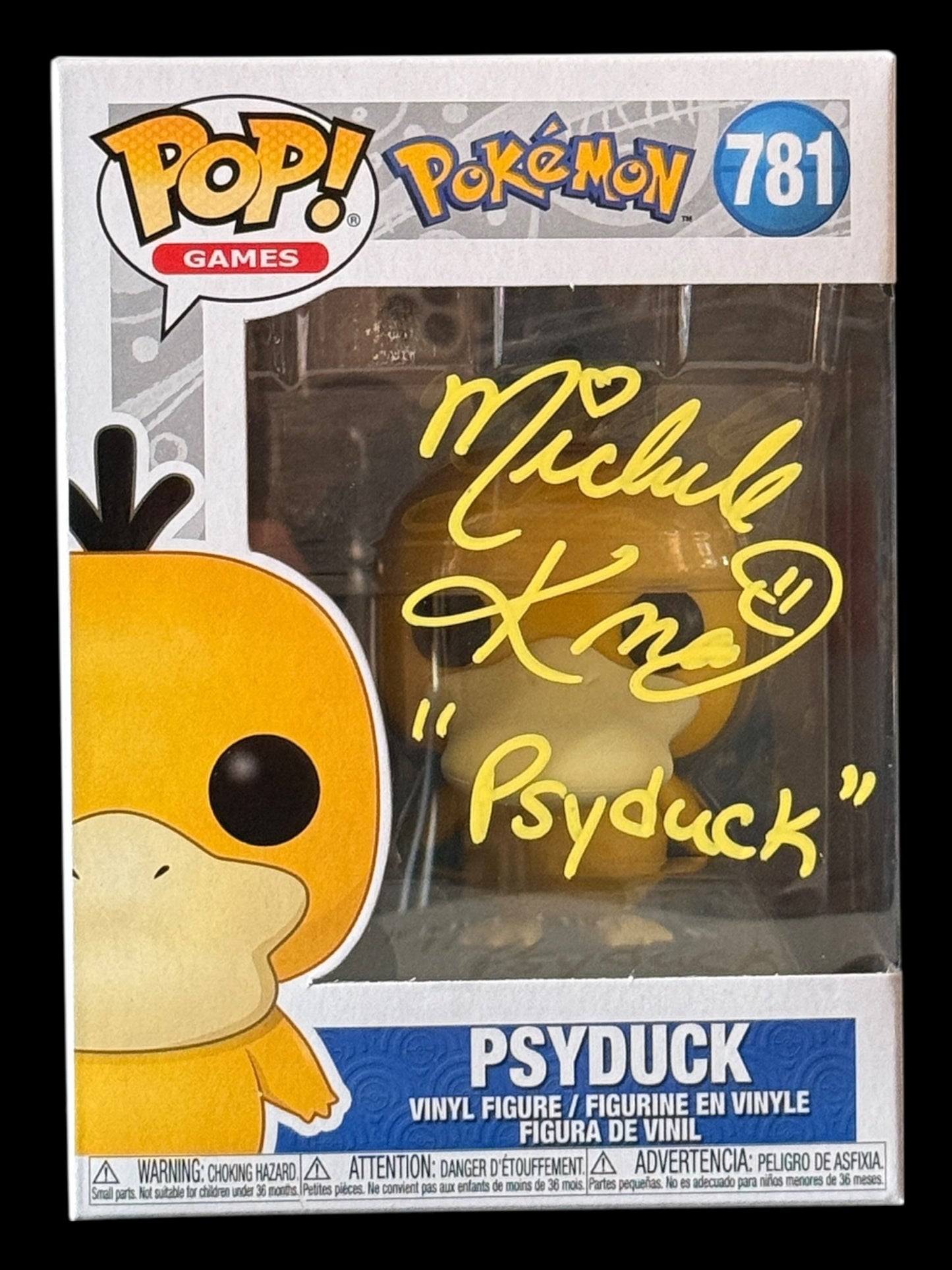 Michele Knotz signed Psyduck Pokémon Funko Pop!