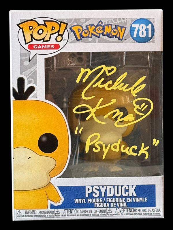 Michele Knotz signed Psyduck Pokémon Funko Pop!