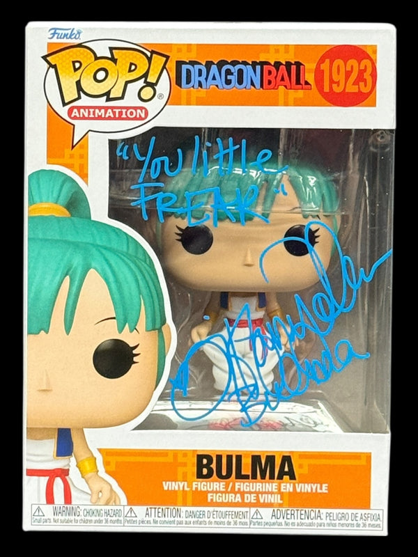 Tiffany Vollmer signed Bulma Dragon Ball Funko Pop! - "You Little Freak"