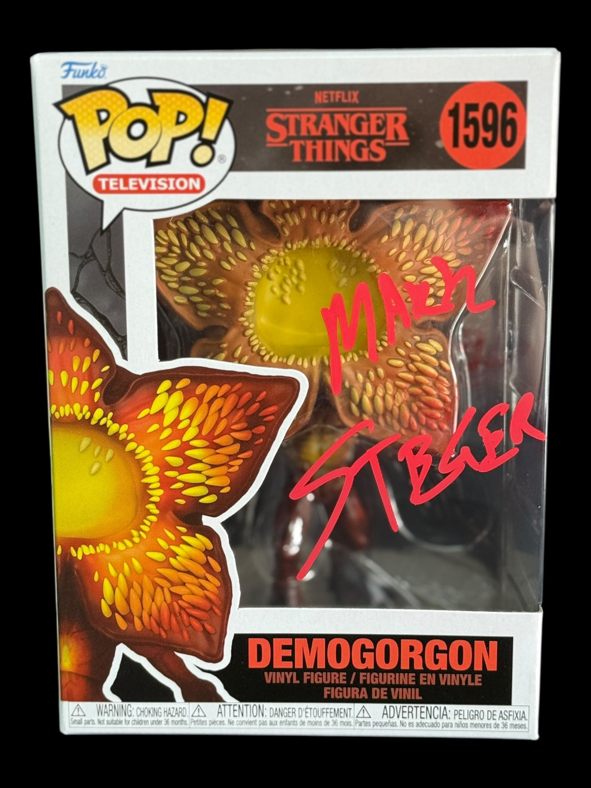 Mark Steger signed Stranger Things Demogorgon Funko Pop!