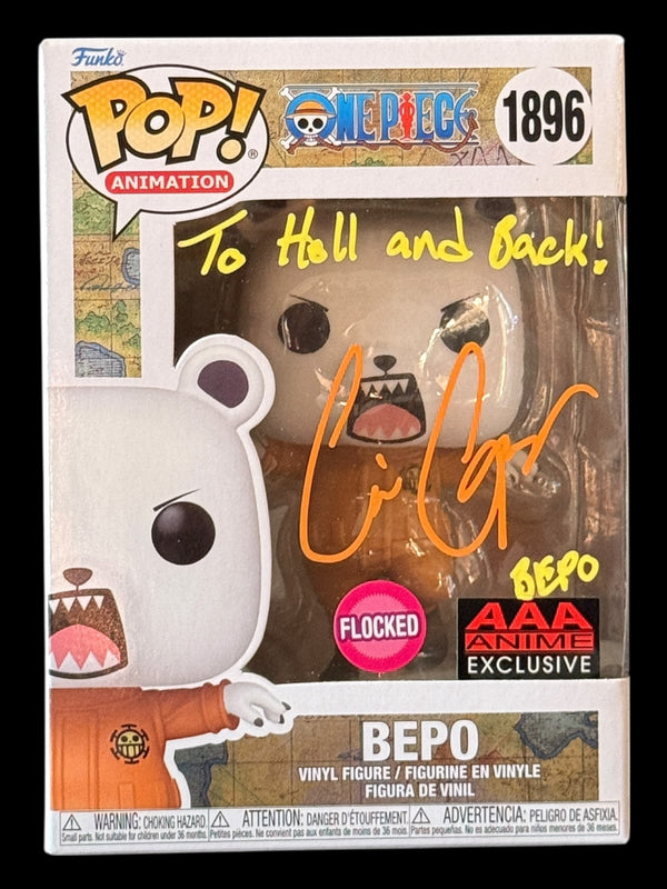 Cris George signed Bepo One Piece Funko Pop! - "To Hell and Back!"