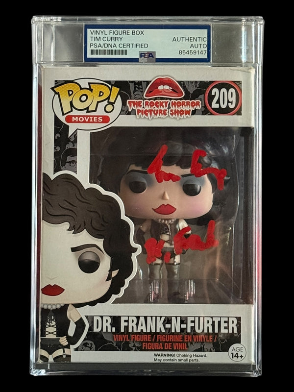 Tim Curry signed PSA Encap. Dr. Frank-N-Furter The Rocky Horror Picture Show Funko Pop! - Dr. Frank