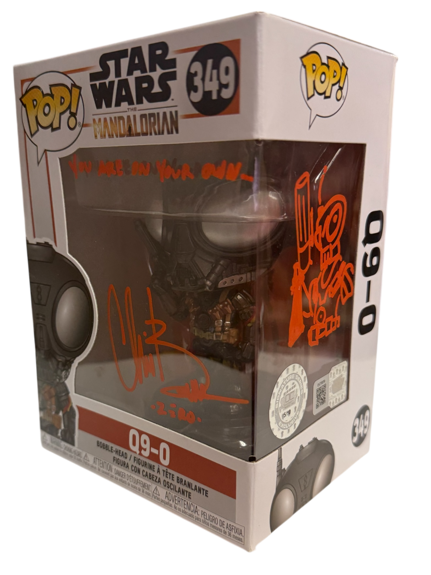 Chris Bartlett Signature Series: STAR WARS The Mandalorian Q9-0 Funko Pop! #349 (#/10)