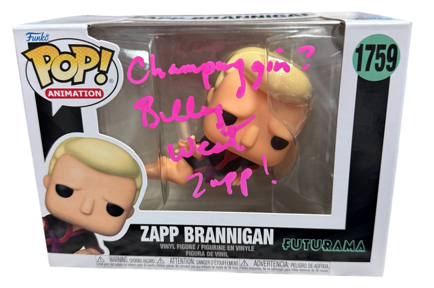 Billy West: Futurama Zapp Brannigan Funko Pop! #1759 (#/25)